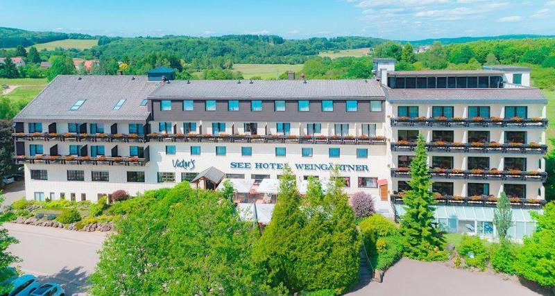 Victor'S Seehotel Weingaertner Bostalsee Bosen-Eckelhausen Exterior foto